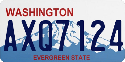 WA license plate AXQ7124