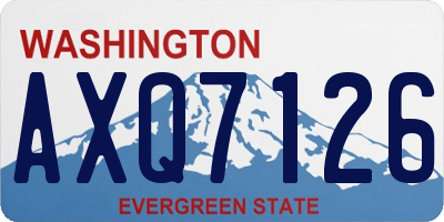 WA license plate AXQ7126