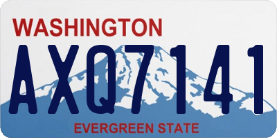 WA license plate AXQ7141