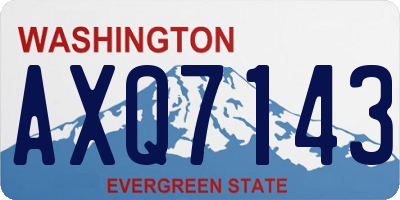WA license plate AXQ7143