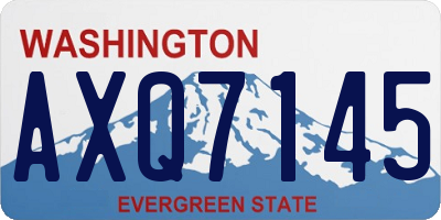 WA license plate AXQ7145