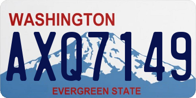 WA license plate AXQ7149