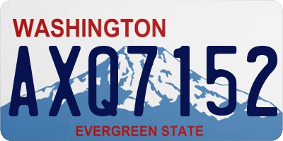 WA license plate AXQ7152