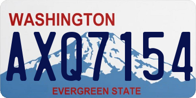 WA license plate AXQ7154