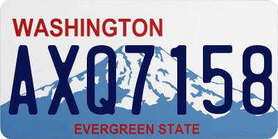 WA license plate AXQ7158