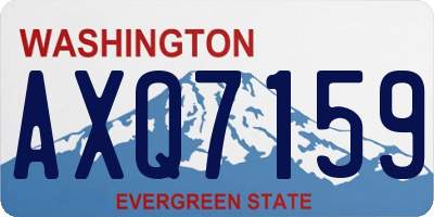 WA license plate AXQ7159