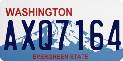 WA license plate AXQ7164