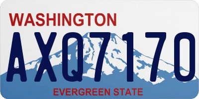 WA license plate AXQ7170