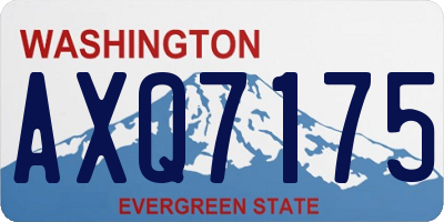 WA license plate AXQ7175
