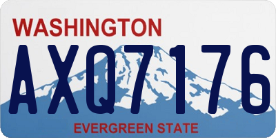WA license plate AXQ7176