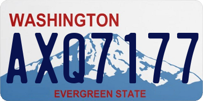WA license plate AXQ7177