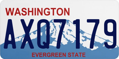 WA license plate AXQ7179