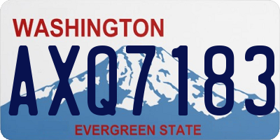 WA license plate AXQ7183