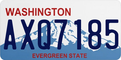 WA license plate AXQ7185
