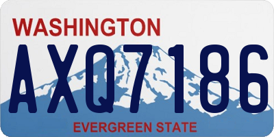 WA license plate AXQ7186