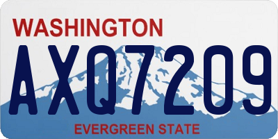 WA license plate AXQ7209
