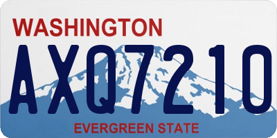 WA license plate AXQ7210