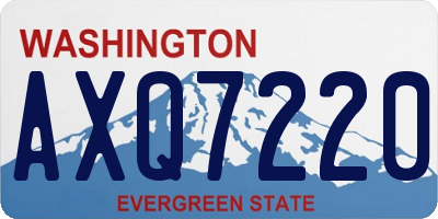 WA license plate AXQ7220