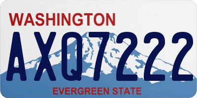 WA license plate AXQ7222