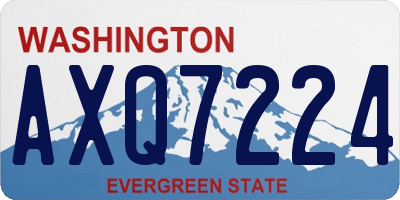 WA license plate AXQ7224