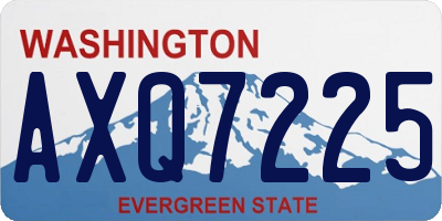 WA license plate AXQ7225