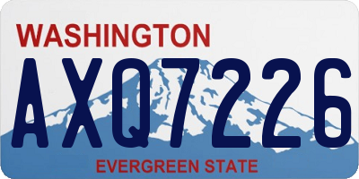 WA license plate AXQ7226