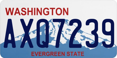 WA license plate AXQ7239