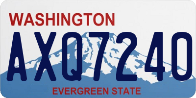 WA license plate AXQ7240