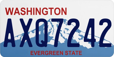 WA license plate AXQ7242