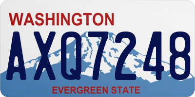 WA license plate AXQ7248