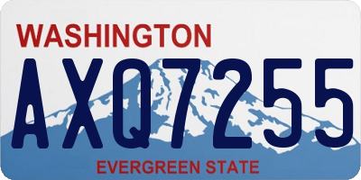 WA license plate AXQ7255