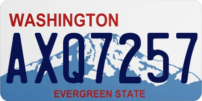 WA license plate AXQ7257