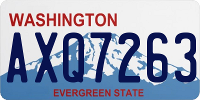 WA license plate AXQ7263