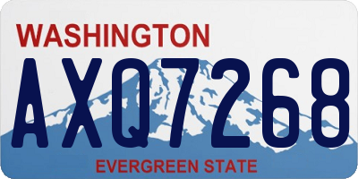 WA license plate AXQ7268