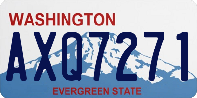 WA license plate AXQ7271