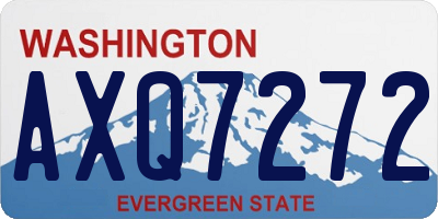WA license plate AXQ7272