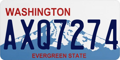 WA license plate AXQ7274