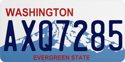 WA license plate AXQ7285