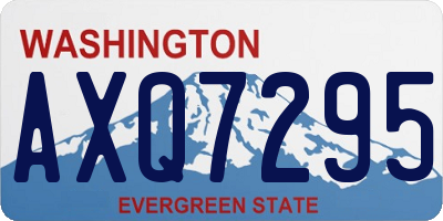 WA license plate AXQ7295
