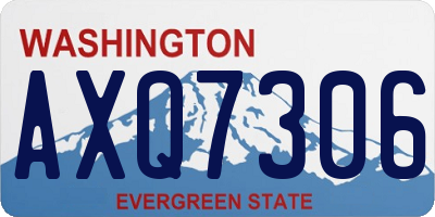 WA license plate AXQ7306