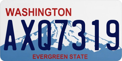 WA license plate AXQ7319