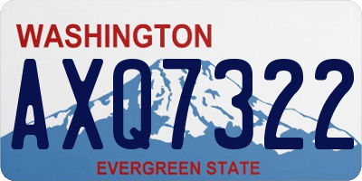 WA license plate AXQ7322
