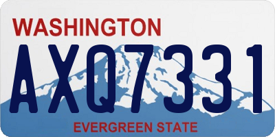 WA license plate AXQ7331