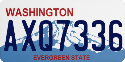 WA license plate AXQ7336
