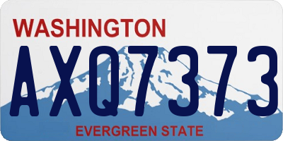 WA license plate AXQ7373