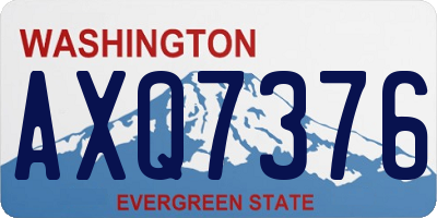 WA license plate AXQ7376