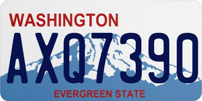 WA license plate AXQ7390