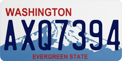 WA license plate AXQ7394
