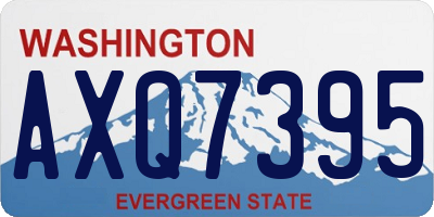 WA license plate AXQ7395