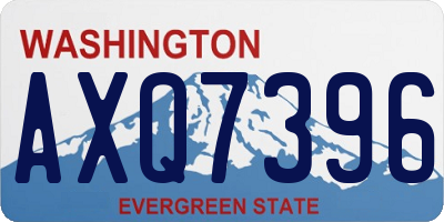 WA license plate AXQ7396